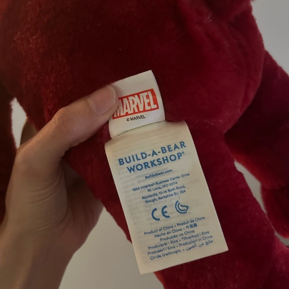 Build-A-Bear Red Marvels Avengers Stuffed Bear - Picture 5 of 8